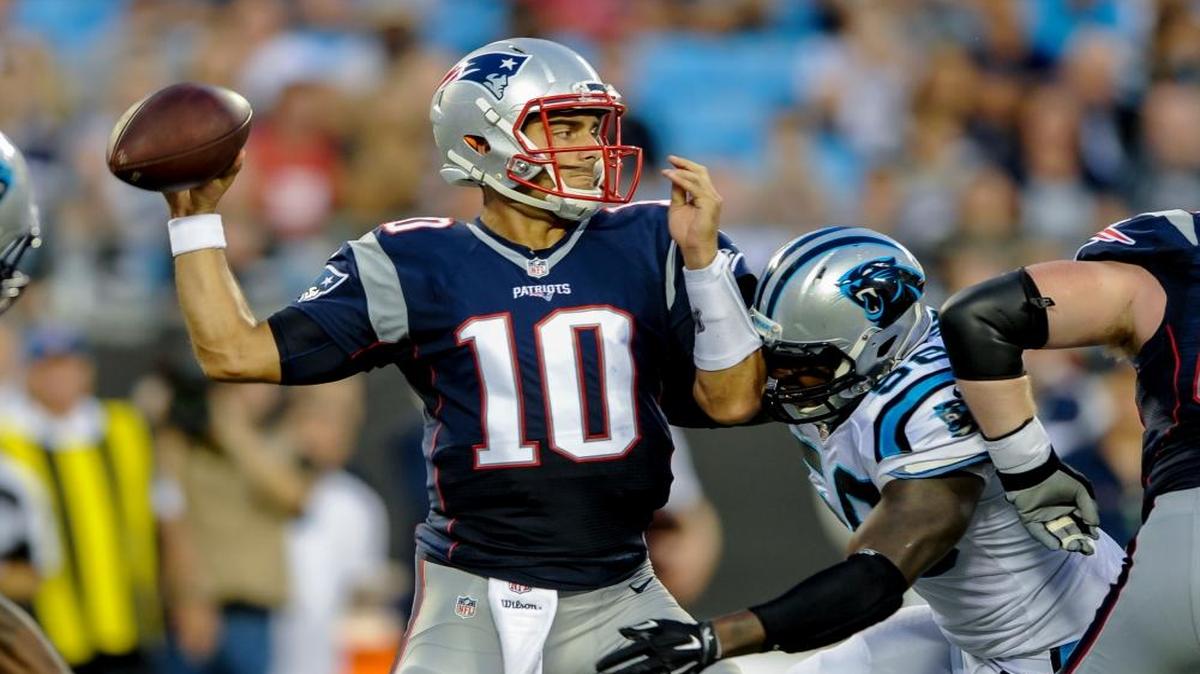 New England Patriots quarterback Jimmy Garoppolo will start the first four games of the season while Tom Brady serves his suspension.