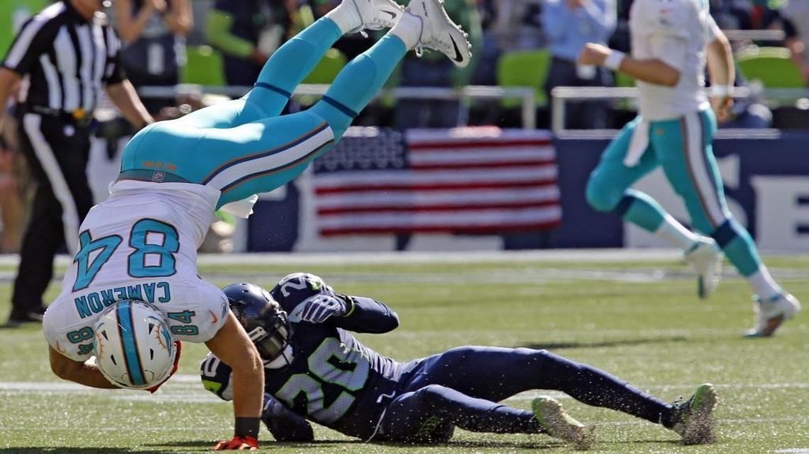 Cameron has not played since suffering a concussion in the Sept. 25 game against Cleveland. It is the fourth concussion Cameron suffered in the past four years.
