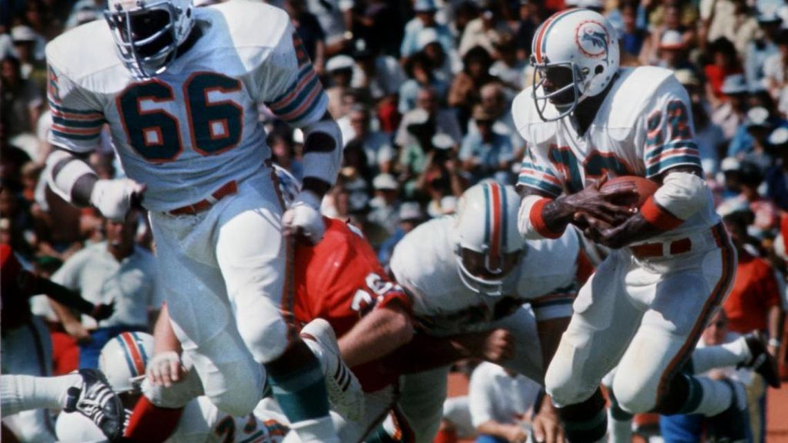 Larry Little opened running lanes for Miami Dolphins running backs and protected quarterbacks.
