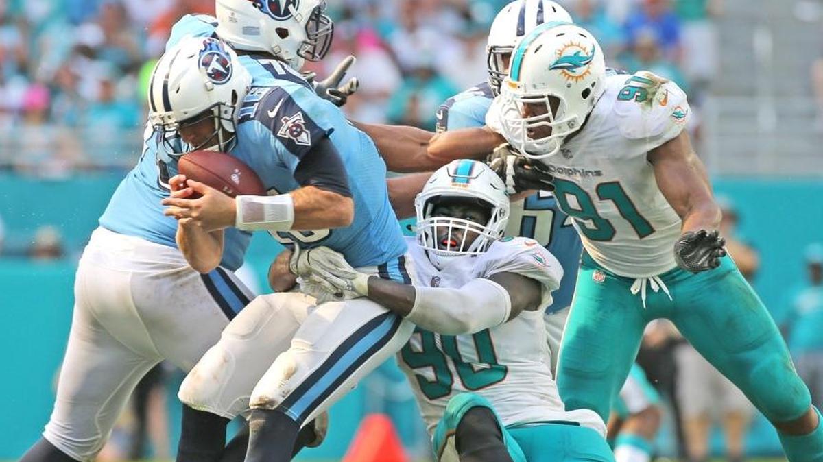 Charles Harris has had one sack as a rookie. This is it.