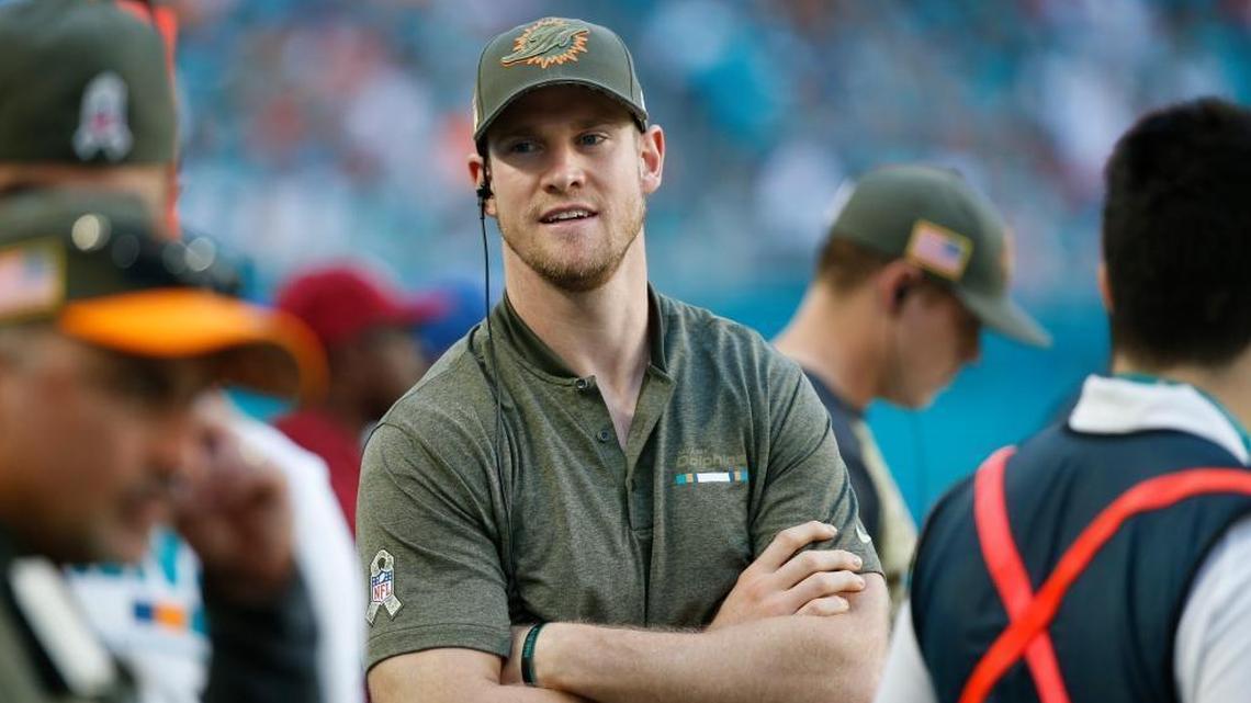 Miami Dolphins quarterback Ryan Tannehill is expected to be the team’s quarterback next season after missing this season with a knee injury. But the team must address several positions around him.