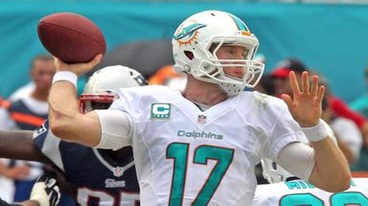 
Dolphins quarterback Ryan Tannehill 
