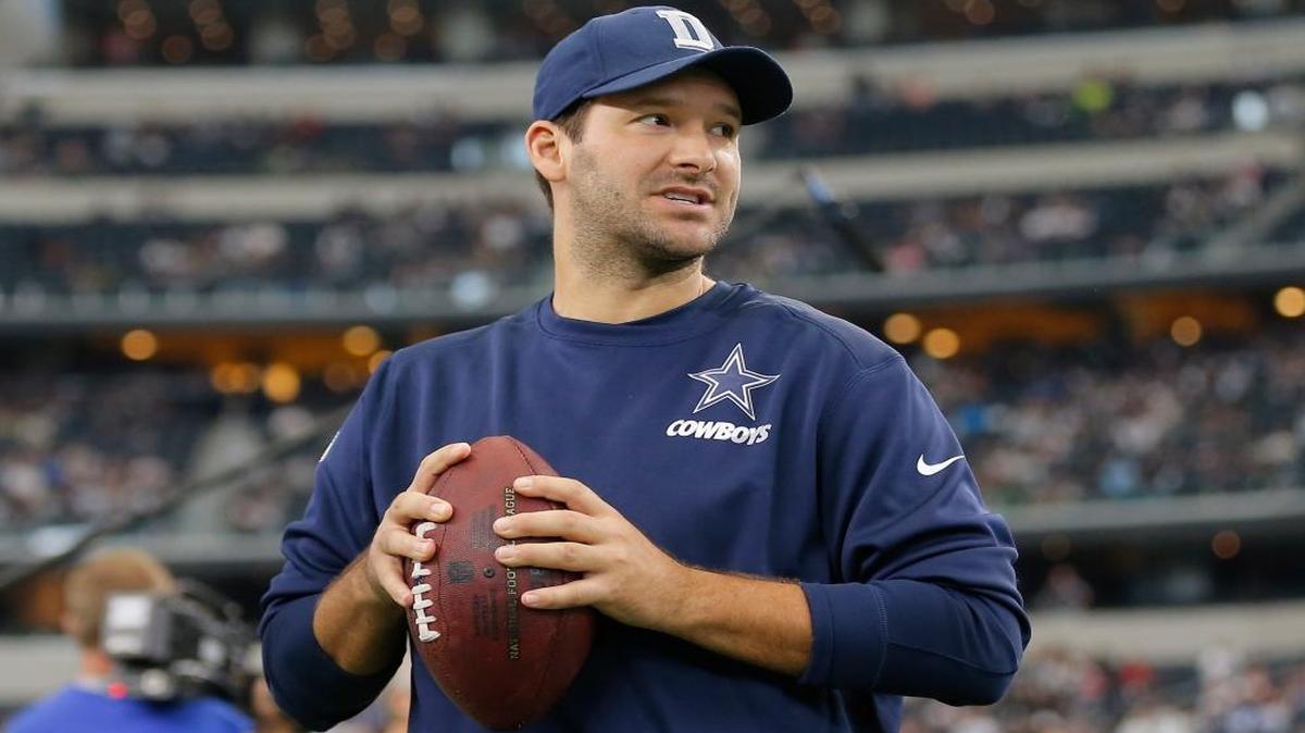 Dallas Cowboys quarterback Tony Romo is shown on the sideline before a game against the Seahawks on Nov. 1, 2015.