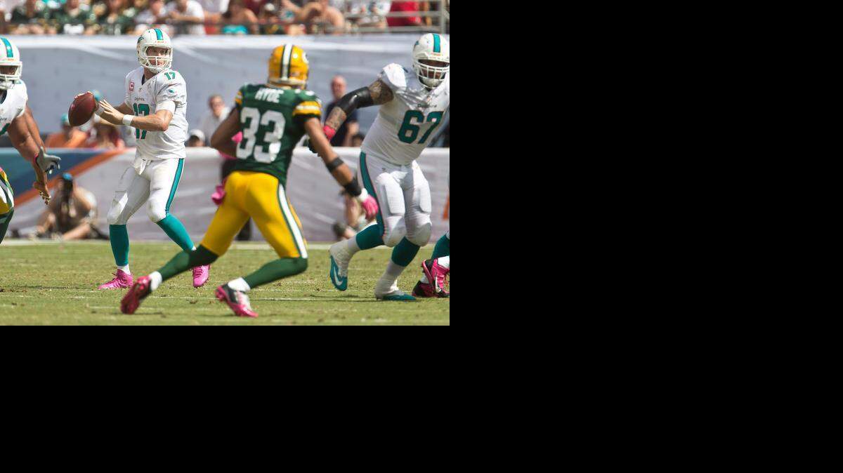 
Inconsistent: Dolphins quarterback Ryan Tannehill said the offense must play well the entire game, and not just one half.
