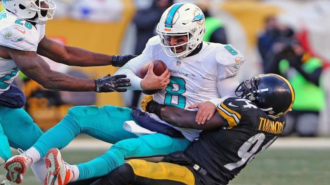 Matt Moore won’t have to worry about Lawrence Timmons anymore.
