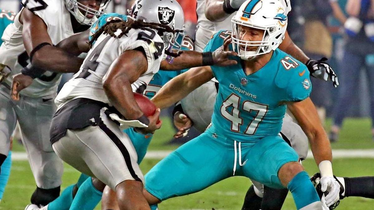 Kiko Alonso and his Dolphins teammates should have better footing the next time they play at home.