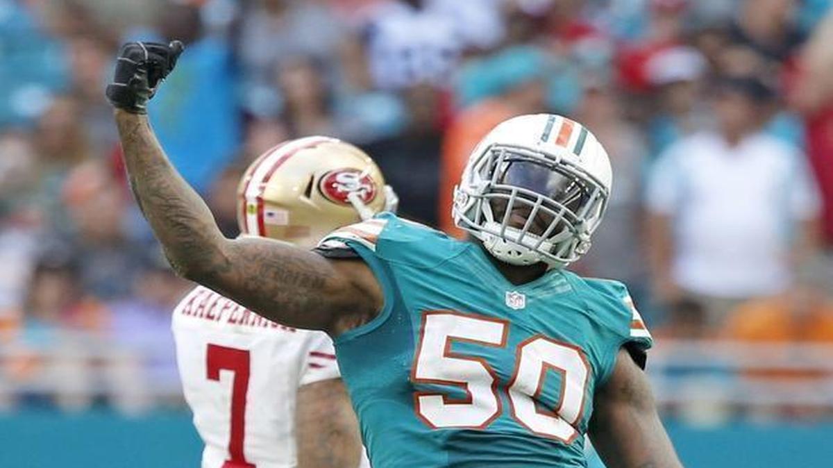 Andre Branch is back in aqua and orange.
