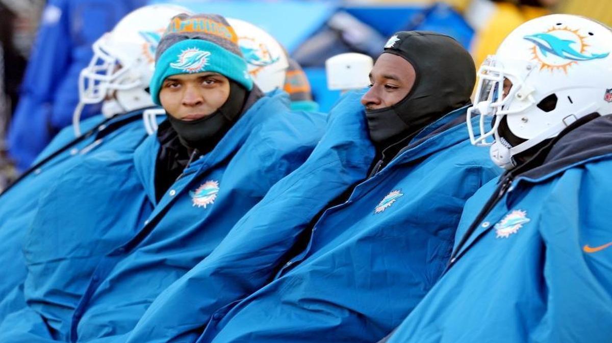 Pittsburgh was cold for everyone Sunday, but especially Mike Pouncey.