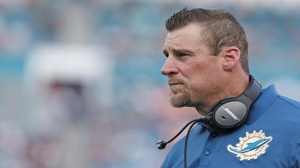 Former Miami Dolphins interim coach Dan Campbell.