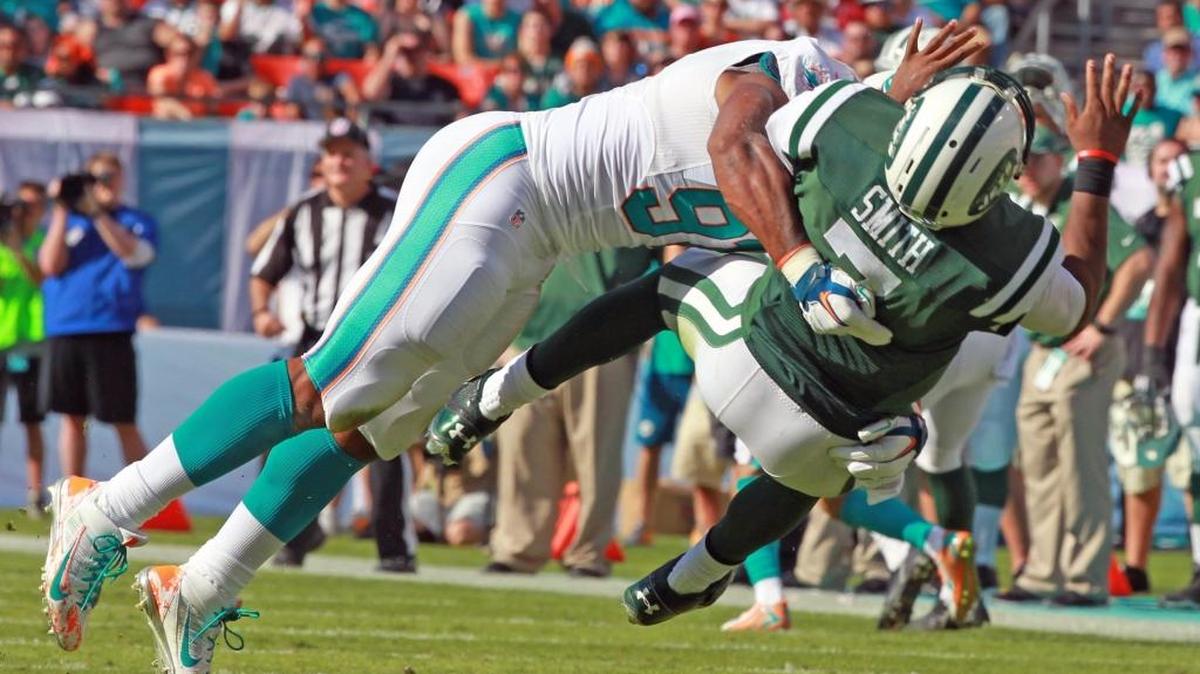 
Cameron Wake is the longest-tenured member or the Dolphins’ defensive line, which is expected to be the strength of the team. 
