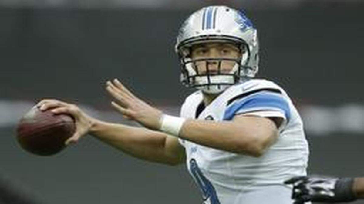 
Lions quarterback Matthew Stafford 
