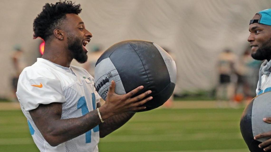 Jarvis Landry played it cool with reporters when discussing trade rumors.