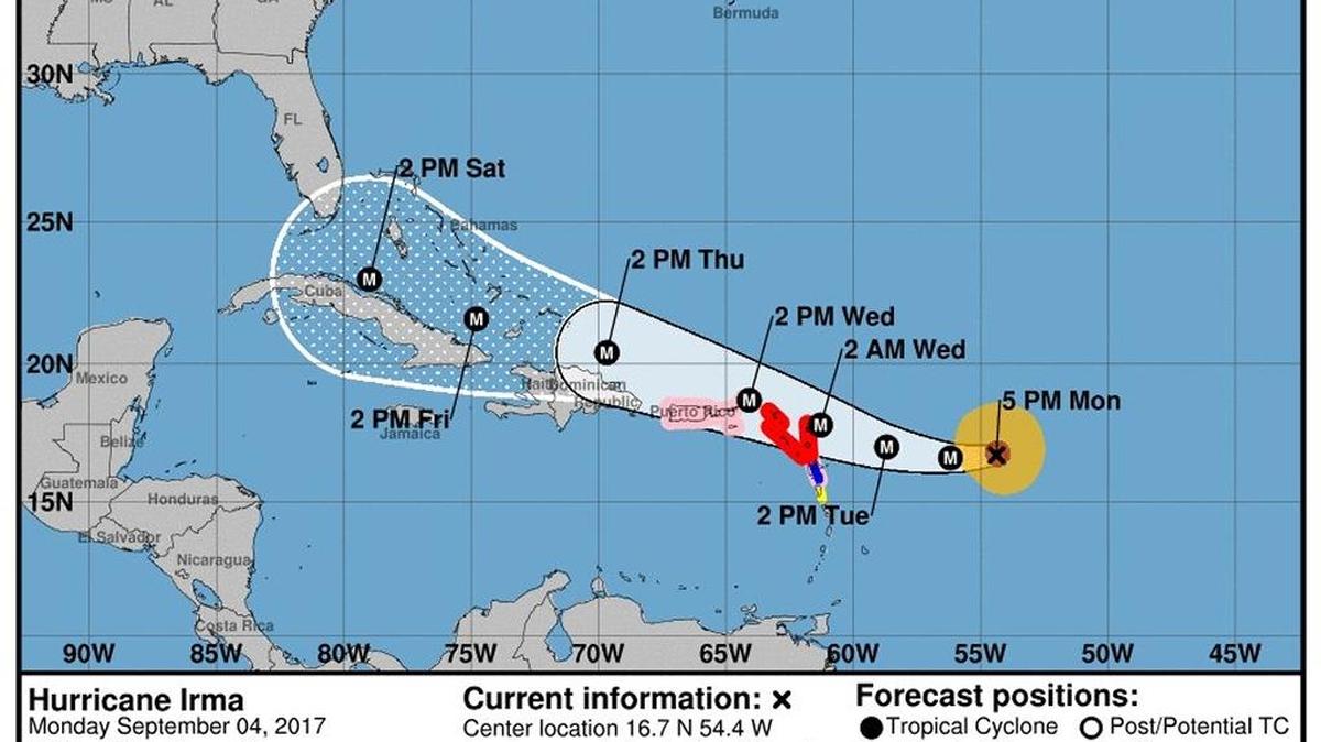 NOAA released new satellite imagery that shows a strengthening Hurricane Irma approaching the Leeward Islands. NOAA