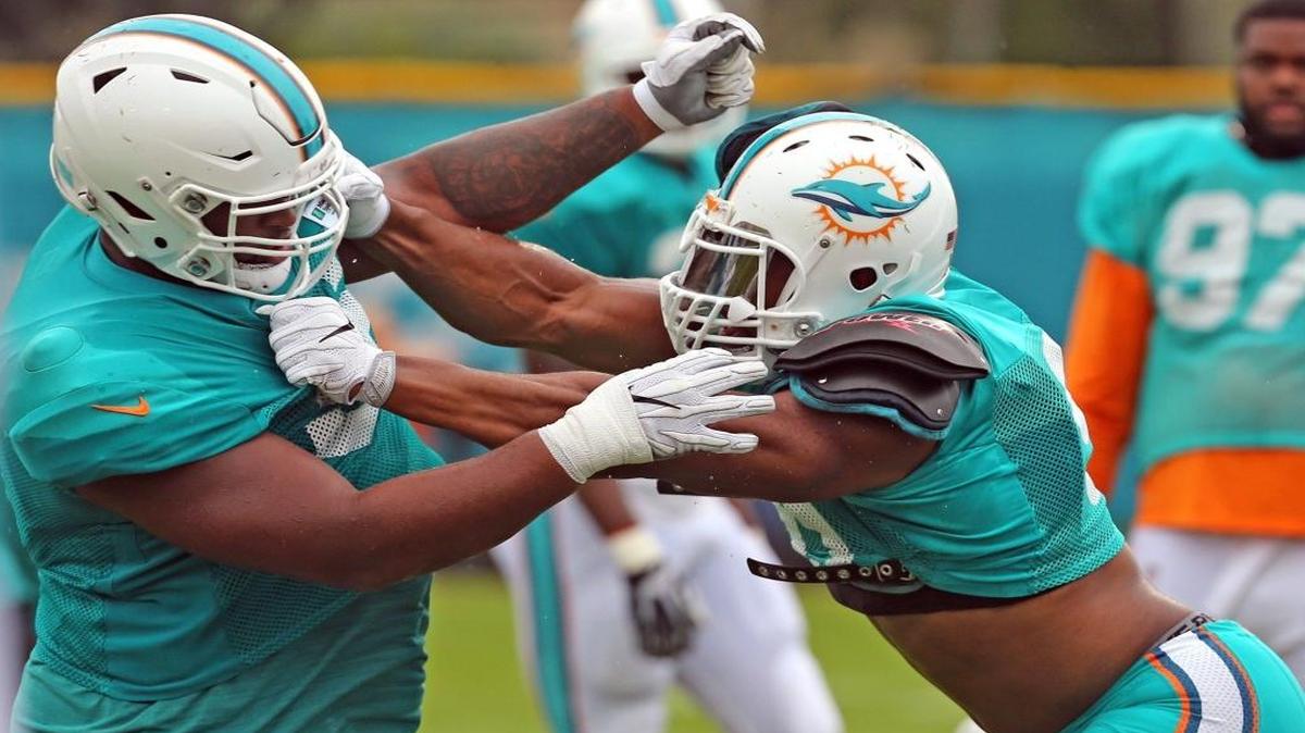 Davon Godchaux, left, gets one of the most important auditions of his young career Thursday night.