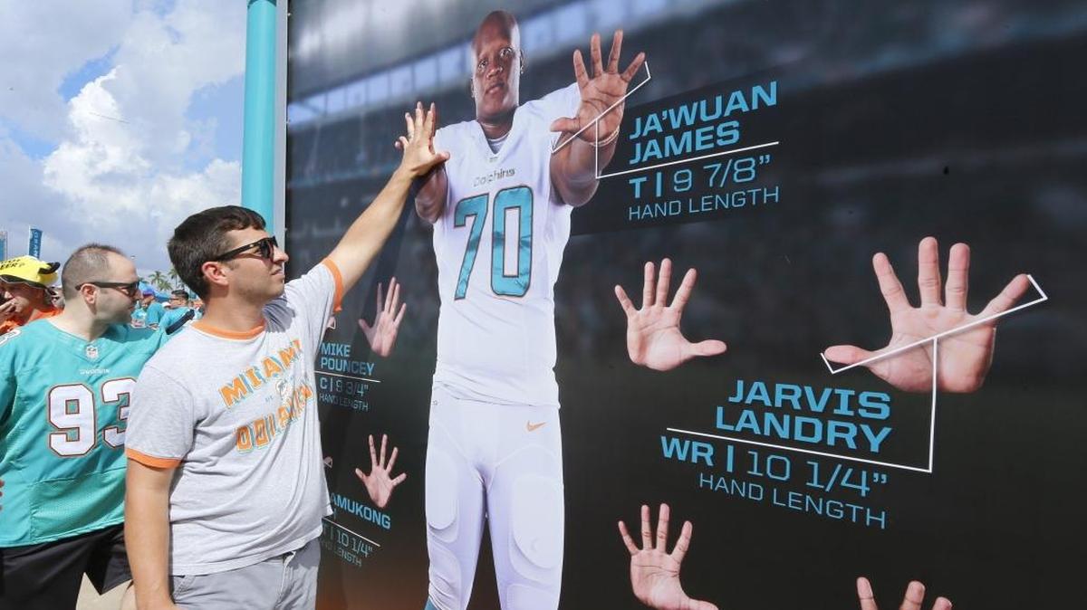 Ja’Wuan James is doing a better job with his hands (and feet).