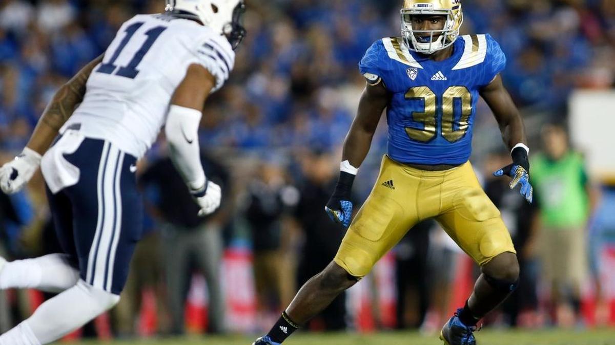 Myles Jack, right, has injury concerns that could cause him to drop in the draft. Could he fall to the Dolphins at 13?