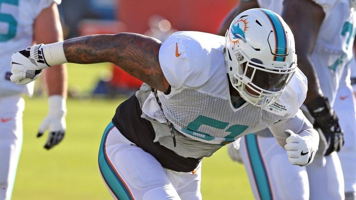 Dolphins center Mike Pouncey 51 missed Friday’s practice to see a specialist about his injured hip.