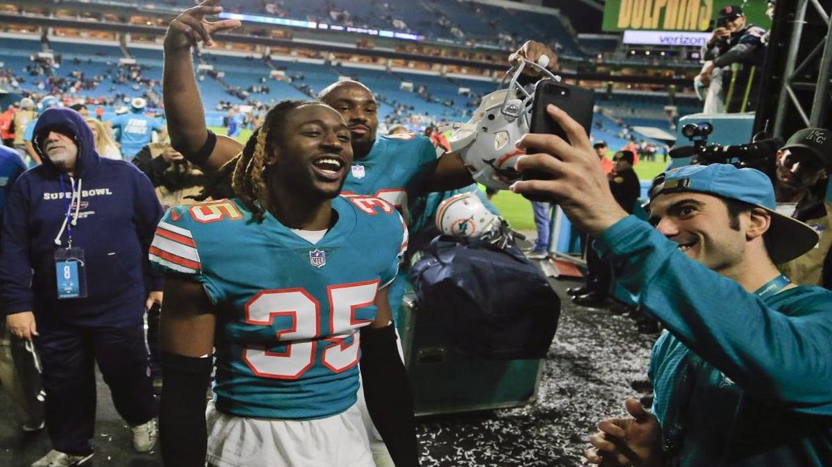 The Dolphins celebrated Monday night — but also stewed.