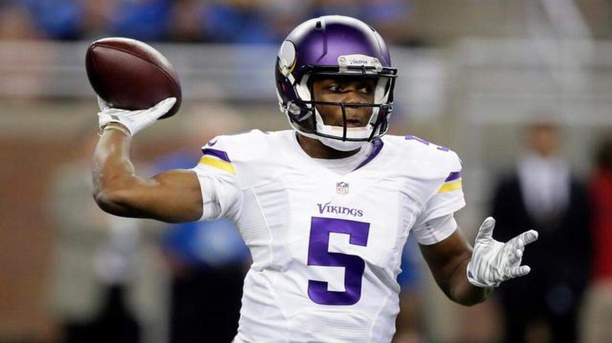 
Vikings quarterback Teddy Bridgewater 
