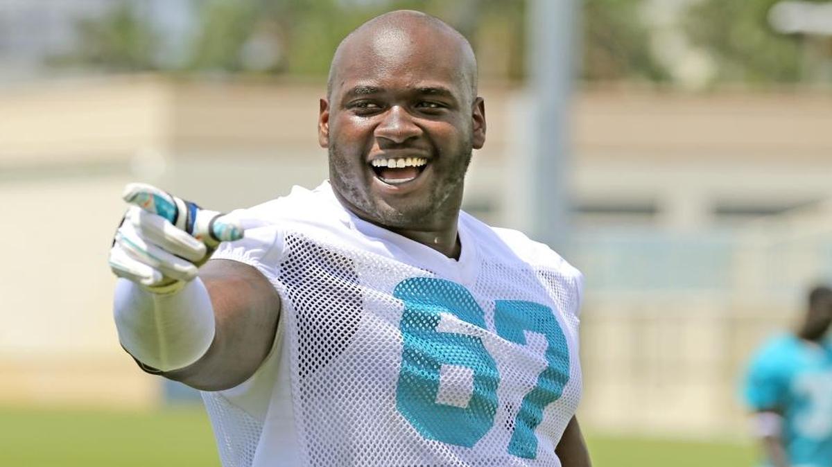 Miami Dolphins top pick Laremy Tunsil has yet to crack the starting lineup.
