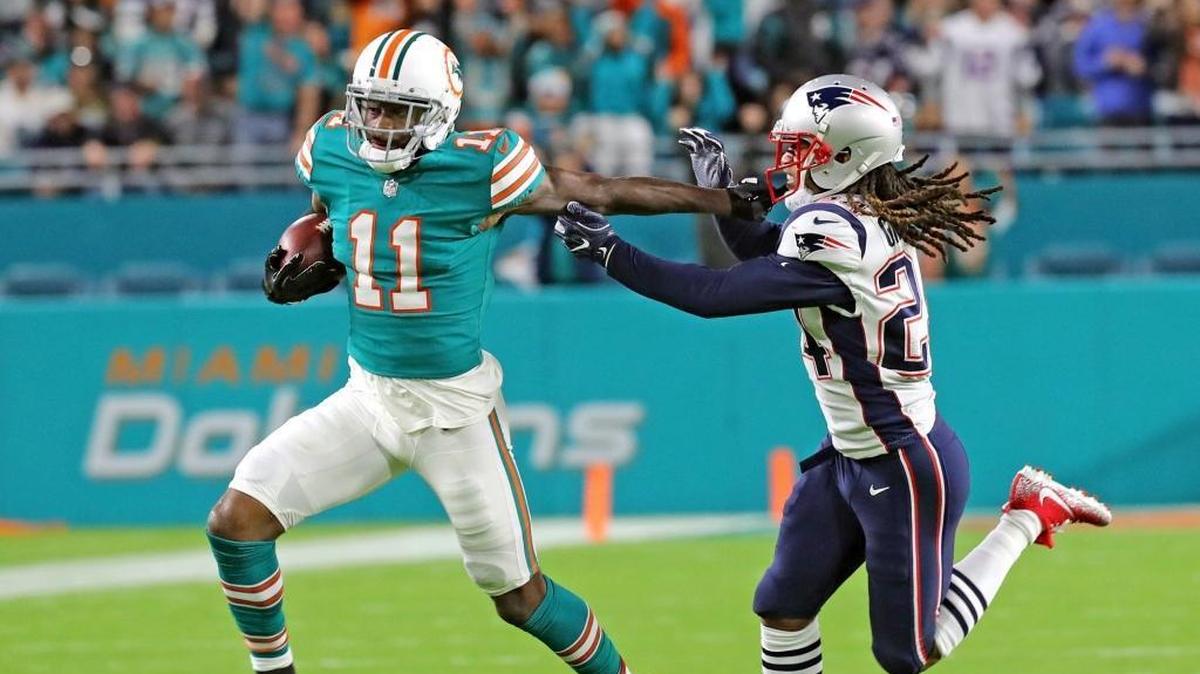 DeVante Parker caught 57 passes for 670 yards but just one touchdown in 2017.