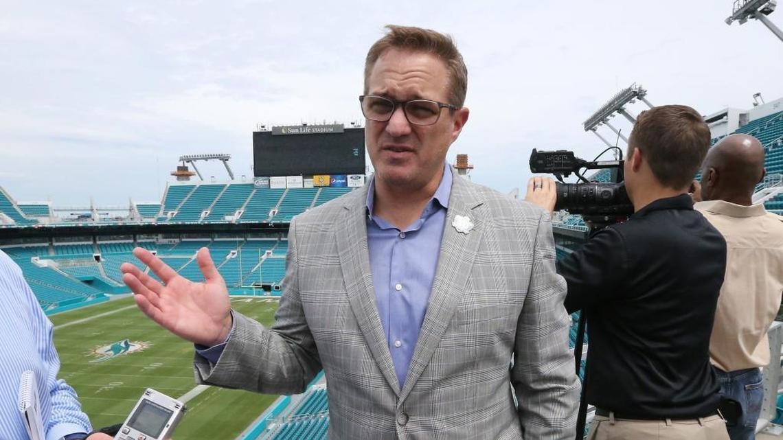 The poor condition of Hard Rock Stadium’s playing surface bothers Dolphins CEO Tom Garfinkel.
