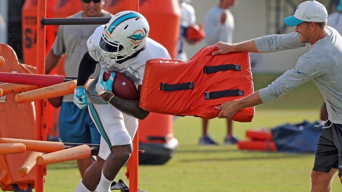 DeVante Parker is nursing a sprained ankle.