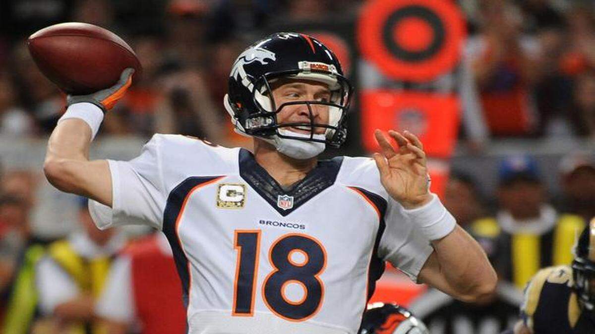 
Broncos quarterback Peyton Manning

