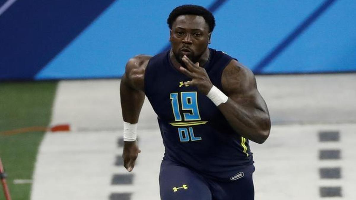 Charles Harris ran a 4.82-second 40 at the NFL Scouting Combine.