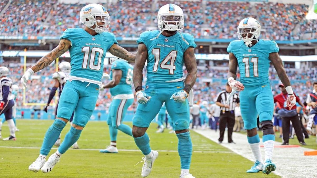 Kenny Stills, Jarvis Landry and DeVante Parker won’t have to water down their post-touchdown celebrations this year.