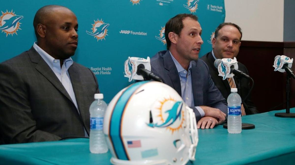Chris Grier, Adam Gase and Mike Tannebaum have seven 2017 draft picks again.