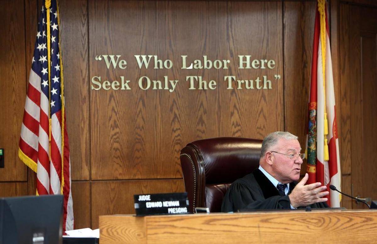 Judge Edward Newman in his Miami-Dade court on Oct. 8, 2015.