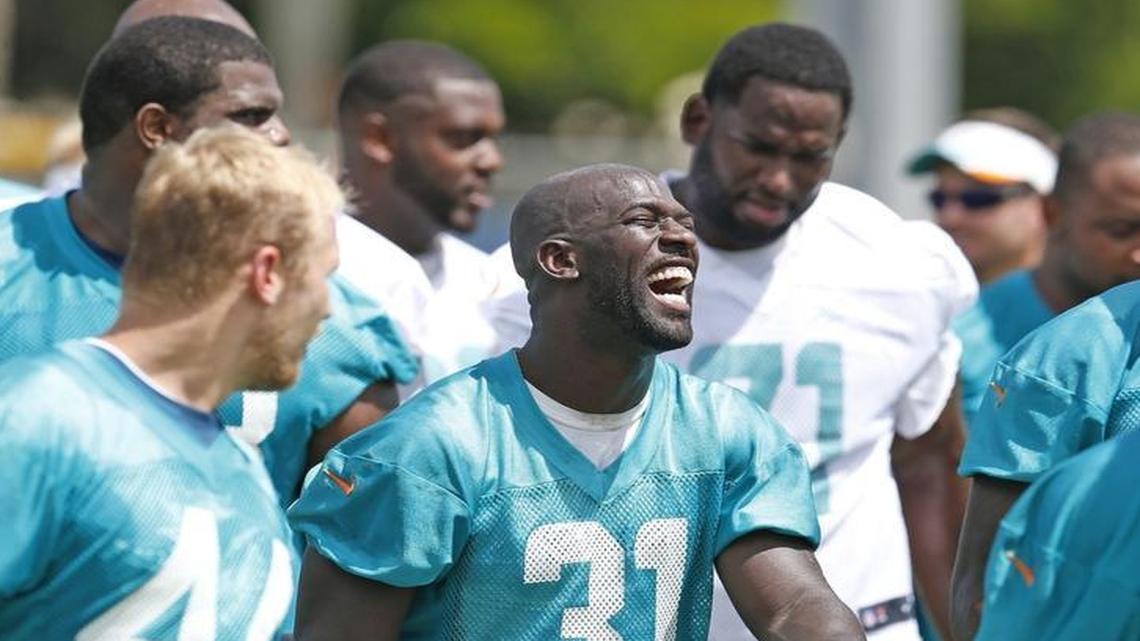 Michael Thomas, wearing No. 31, is determined to make the world a better place.