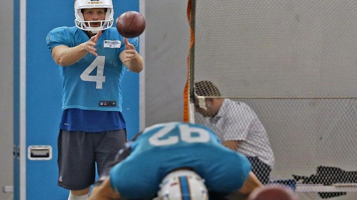 Matt Darr is looking for work. The Dolphins cut him Friday after two productive seasons.