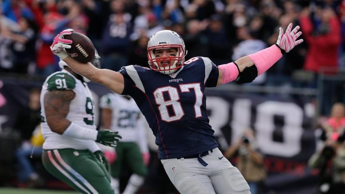 New England Patriots tight end Rob Gronkowski has faced the Dolphins 10 times during his great career, and in those games he has gone over 100 yards receiving just twice and been held under 30 yards three times.