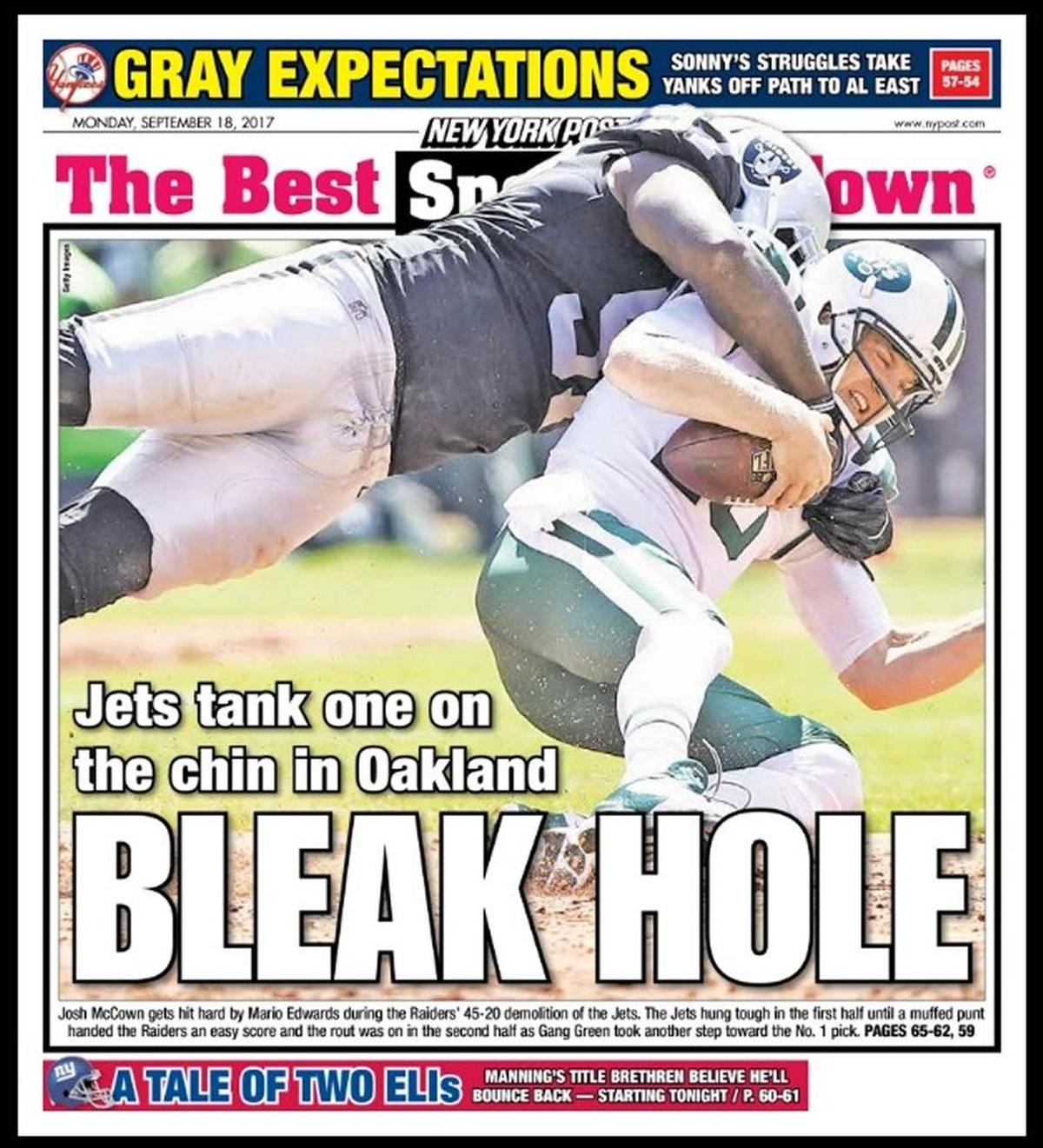 Things aren’t looking up for the New York Jets after an 0-2 start.