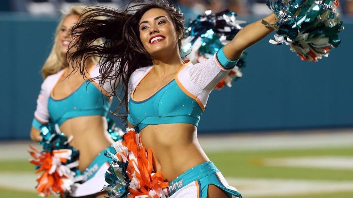 The Dolphins have widened their net for new cheerleaders, auditioning women in Latin America.