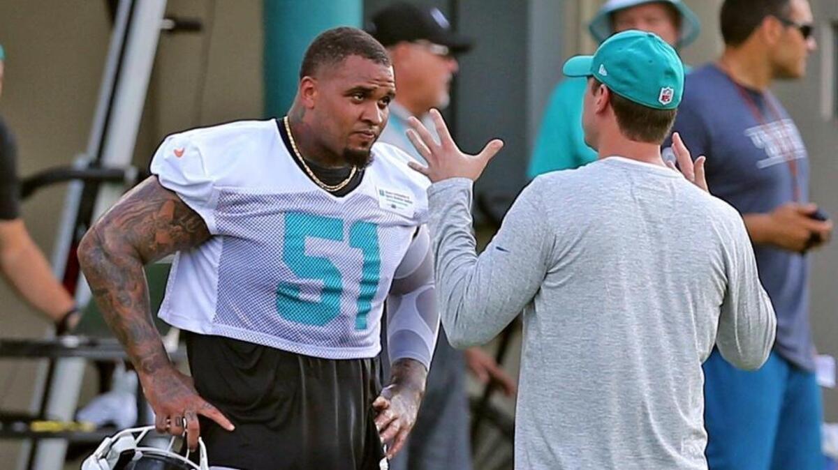 Former Dolphins center Mike Pouncey is a Los Angeles Charger now, and he said playing with a quality quarterback is one reason for his decision to sign there.