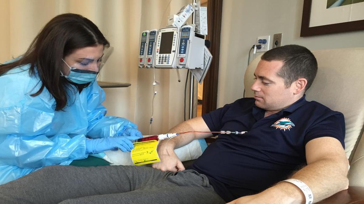 While preparing for surgery for a brain tumor, Joel Adams and his doctor’s discovered he had Stage 2 Hodgkin’s lymphoma, one of the most common cancers for a man of his age.