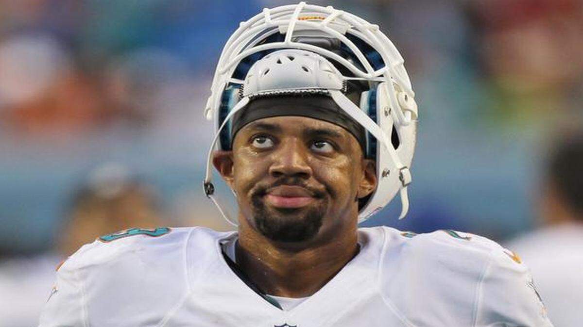 
Dolphins defensive end Derrick Shelby was suspended Monday, Oct. 6, 2014, for conduct detrimental to the team. 
