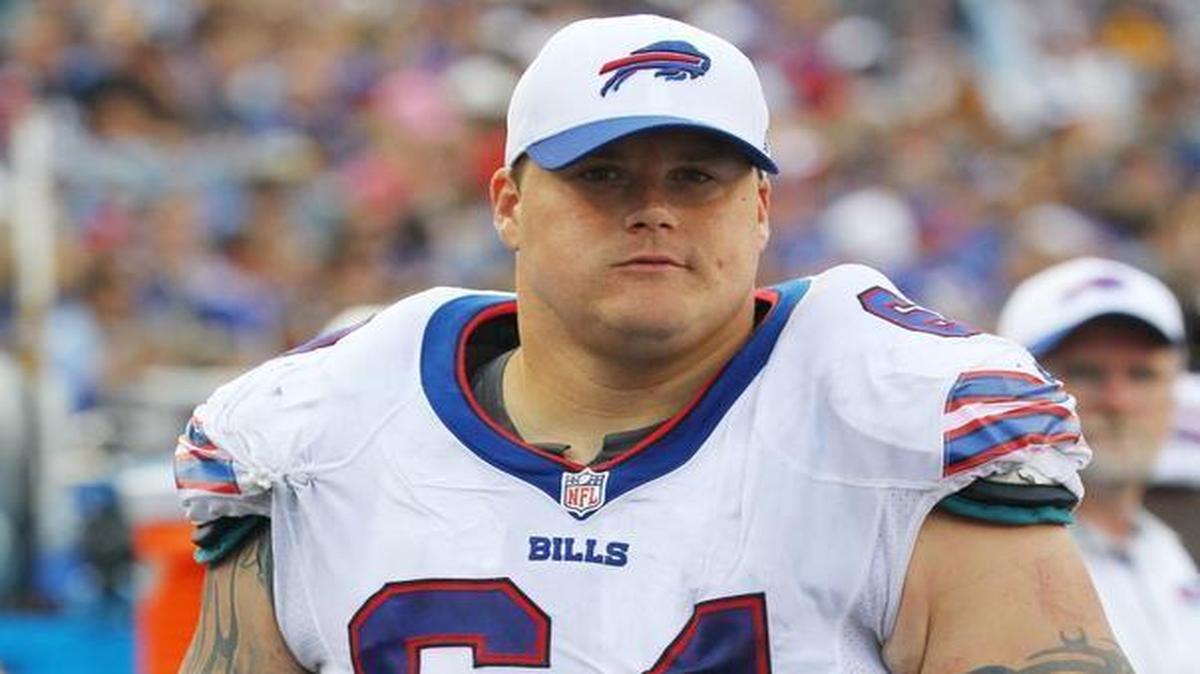 
Buffalo Bills guard Richie Incognito walks the sidelines during the second half of a preseason NFL football game against the Pittsburgh Steelers on Saturday, Aug. 29, 2015, in Orchard Park, N.Y. 
