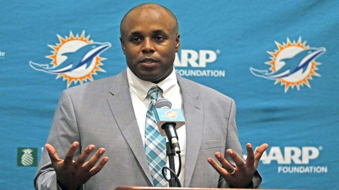 Chris Grier is now in Year 2 as Dolphins general manager.