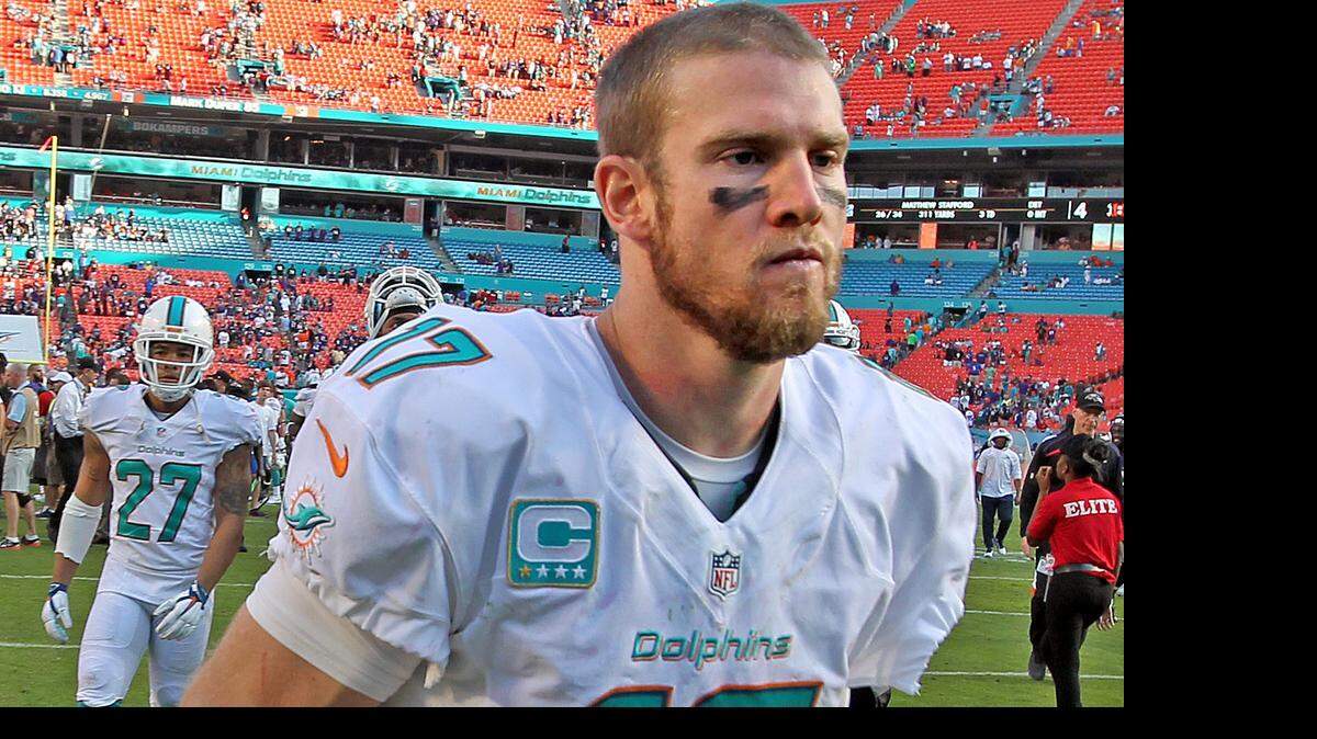 
Dolphins quarterback Ryan Tannehill.
