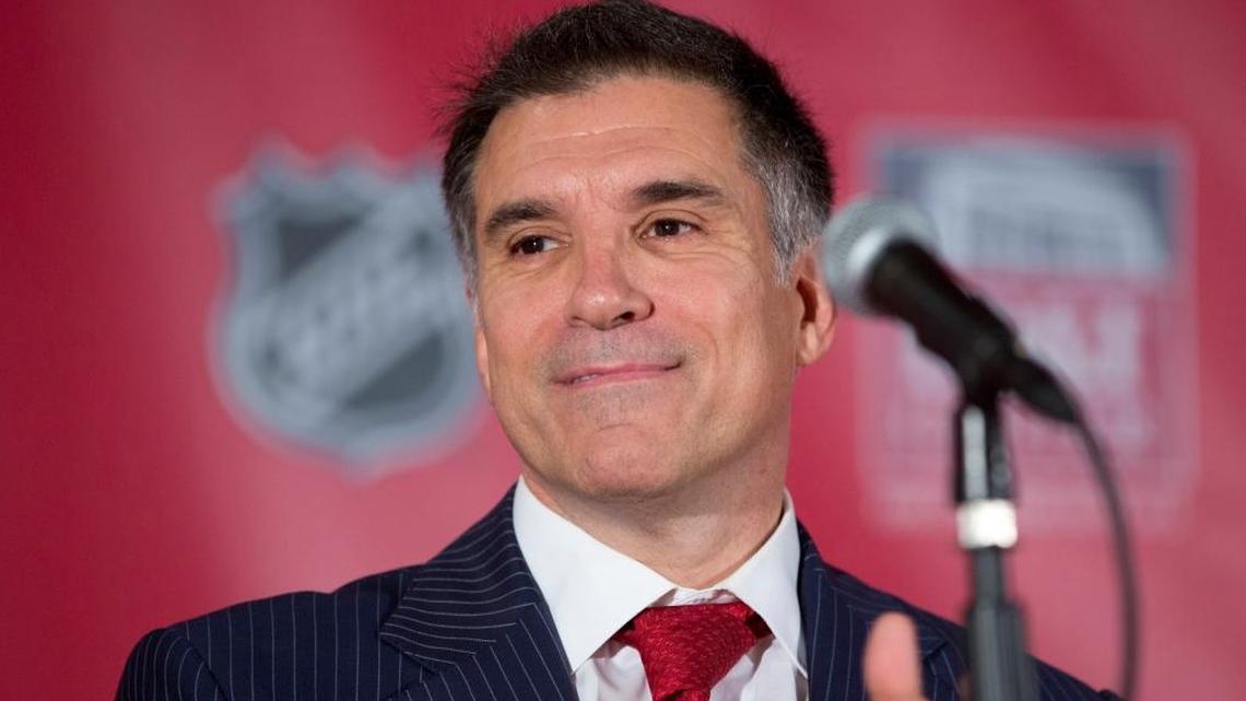 Vinnie Viola meets the media in Sunrise after buying the Florida Panthers on Sept. 27, 2013.