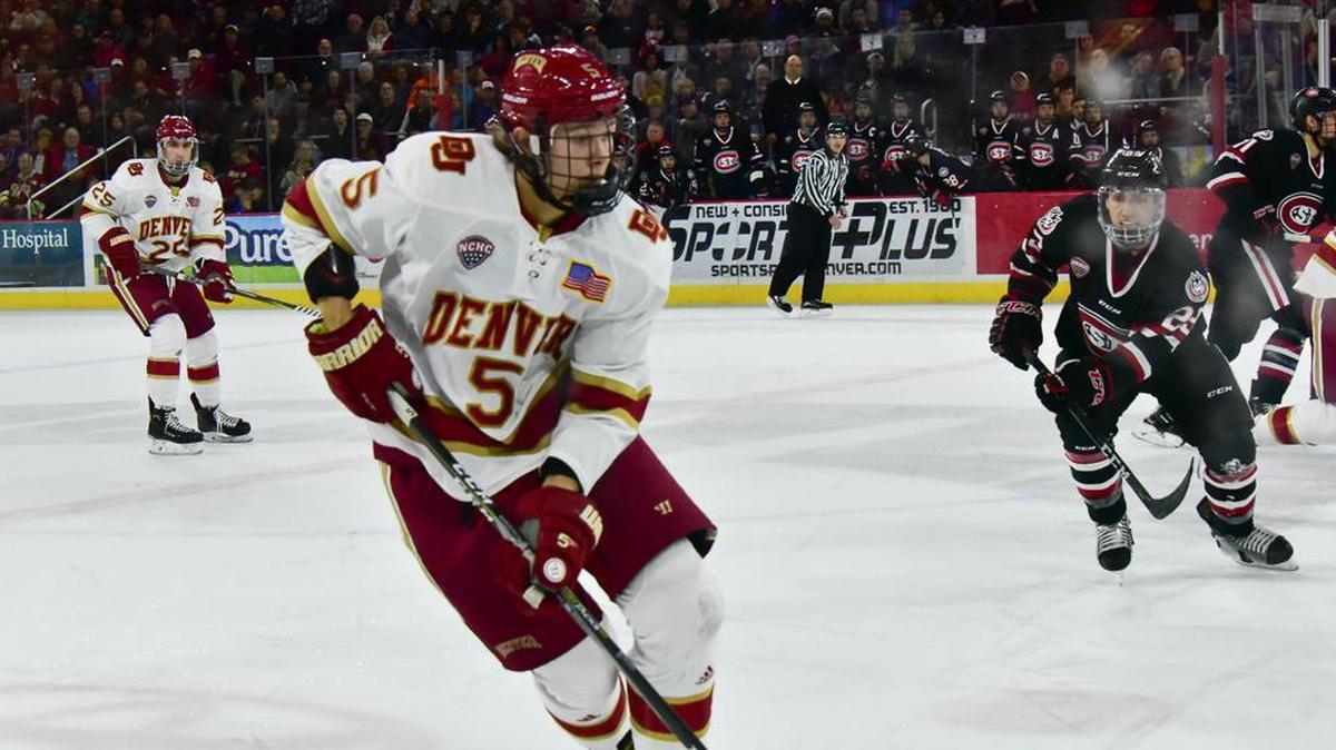 Florida Panthers prospect Henrik Borgstrom left his hometown of Helsinki last season to attend the University of Denver, where, as a freshman, he led the Pioneers to the NCAA Division I national title.