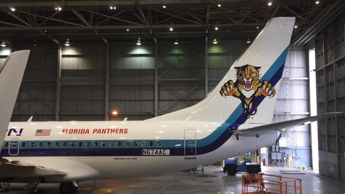 When the Panthers take off for Nashville to play their preseason opener Saturday afternoon, they will do so in a customized 737-700 jet.

