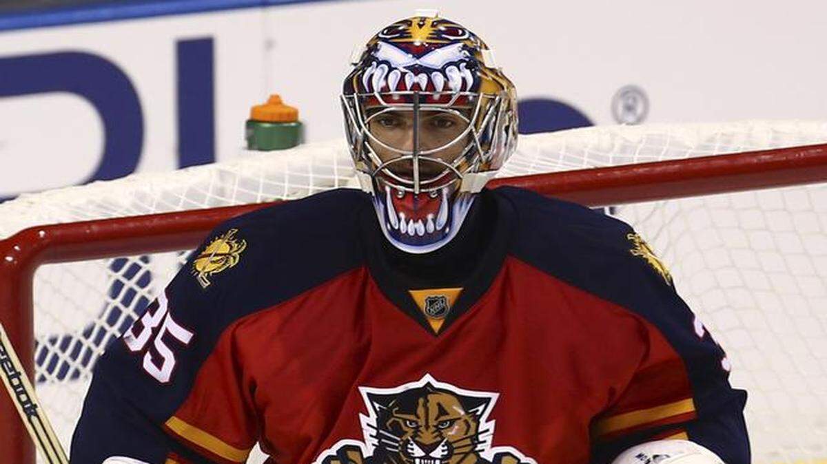 
Promoting the sport: Panthers goalie Al Montoya, the first Cuban-American to play in the NHL, is promoting the sport for Hispanic Heritage night.
