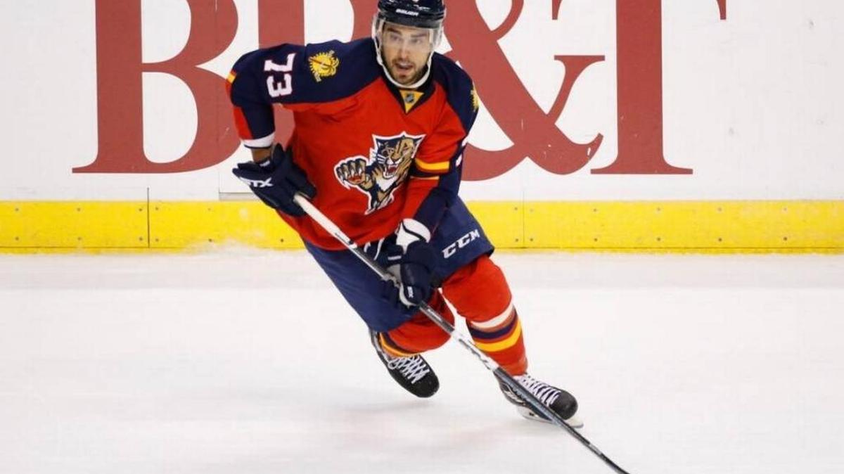 Florida Panthers center Brandon Pirri pictured during the 2015-16 season against the Los Angeles Kings.