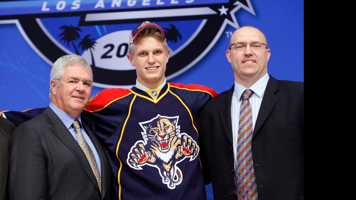 
Nick Bjugstad was the 19th overall pick by the Florida Panthers in the first round of the 2010 NHL draft. 
