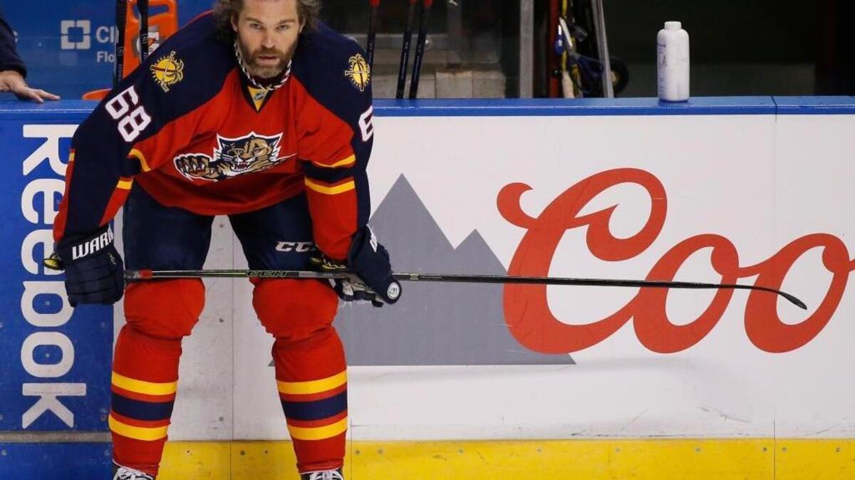 Florida Panthers right wing Jaromir Jagr, 44, has re-signed with the team for another season.